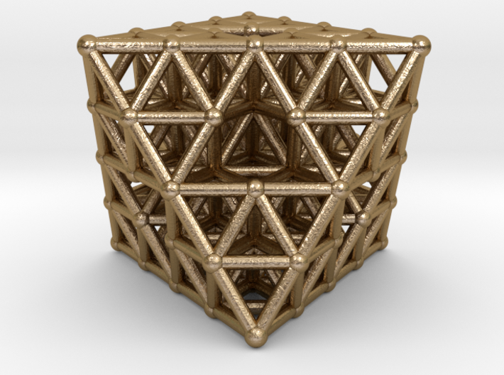 PRODUCT DESCRIPTION
6 Octahedrons Clustered to form a large octahedron , and, 6 large octahedrons clustered to get a larger octahedron . 
Request a custom order and get this product personalized just for you
