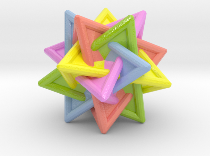 PRODUCT DESCRIPTION
Nested Tetrahedrons • Five tetrahedrons can be grouped and arranged to fit within a dodecahedron, sharing vertices with the dodecahedron 
Request a custom order and get this product personalized just for you